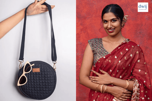 Top 5 Denim Bags Upcycled to match Sarees for any occasion - Dwij