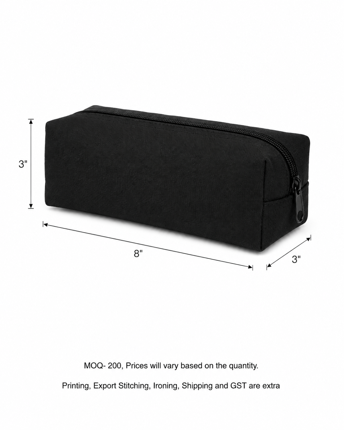 Cotton Canvas Pouches 295- 380 GSM in Beige, Black (Pack of 50 pieces and Above on PRE-ORDERS Only)