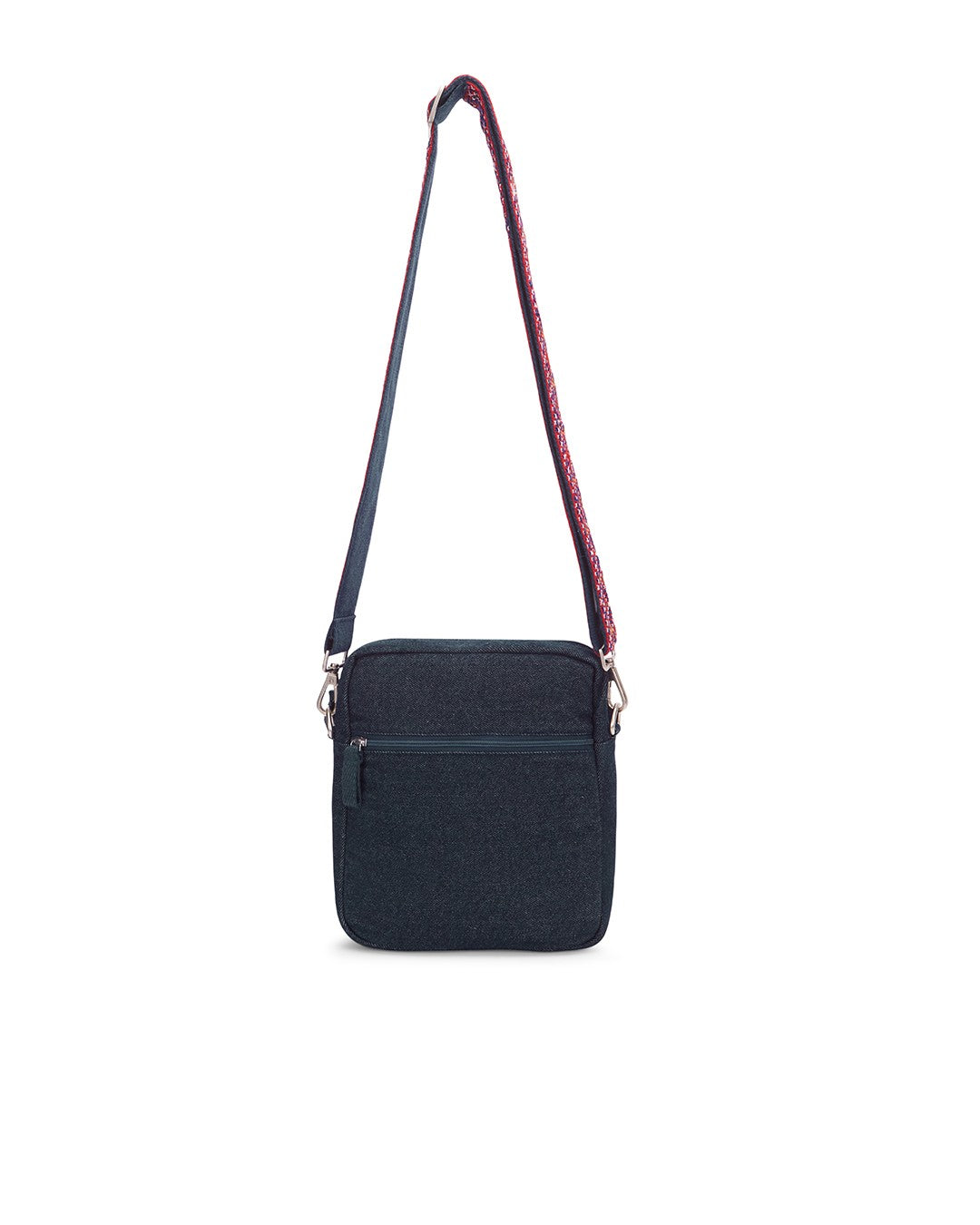 Upcycled Plain Breakfree Sling Bag With Hand Embroidered Jat Belt