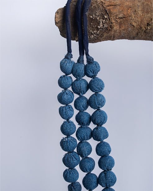 Handcrafted Upcycled Jeans Neckpiece Vaishnavi - Dwij