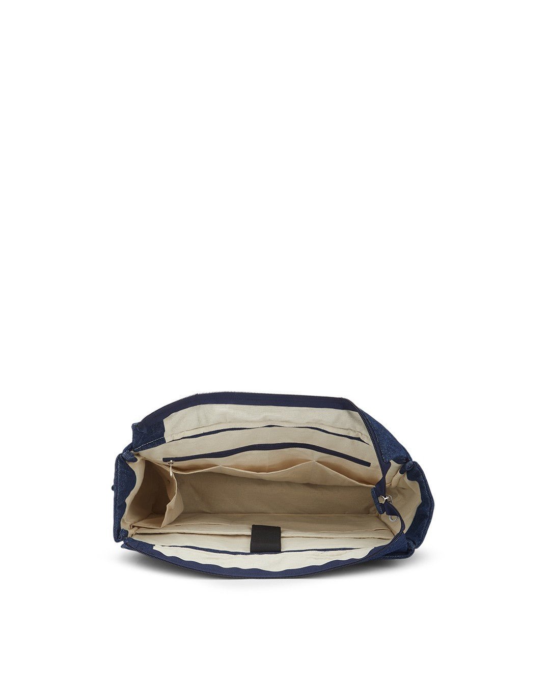 Repurposed Denim Jeans Shaded Laptop Tote - Dwij -