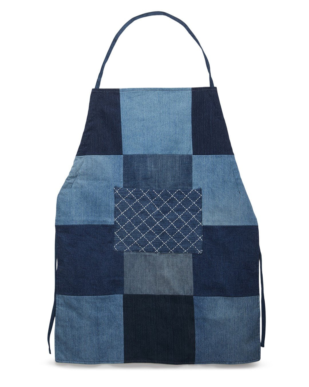 Repurposed Unisex Upcycled Denim Jeans Apron (adult) - Dwij -