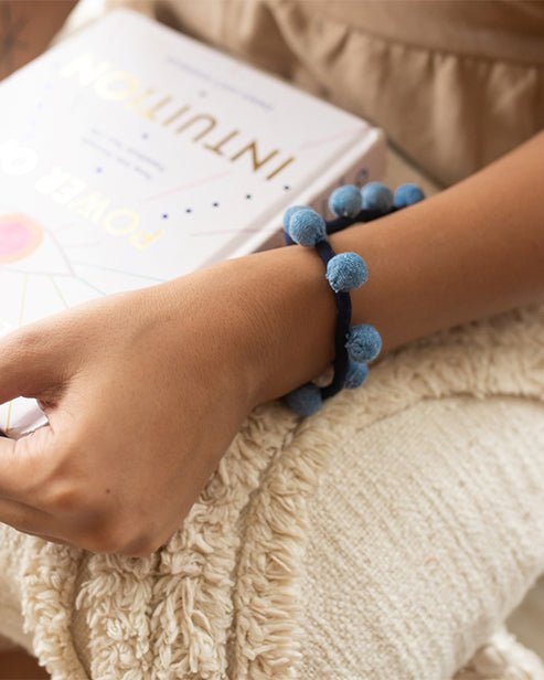 Repurposed Upcycled Jeans adjustable Anklet or Bracelet - Dwij