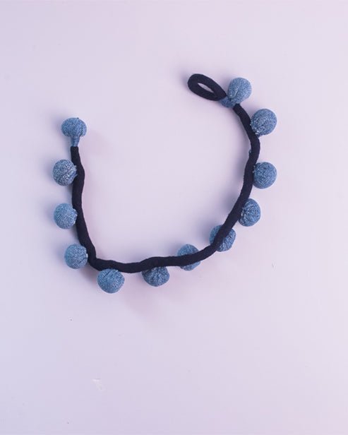 Repurposed Upcycled Jeans adjustable Anklet or Bracelet - Dwij