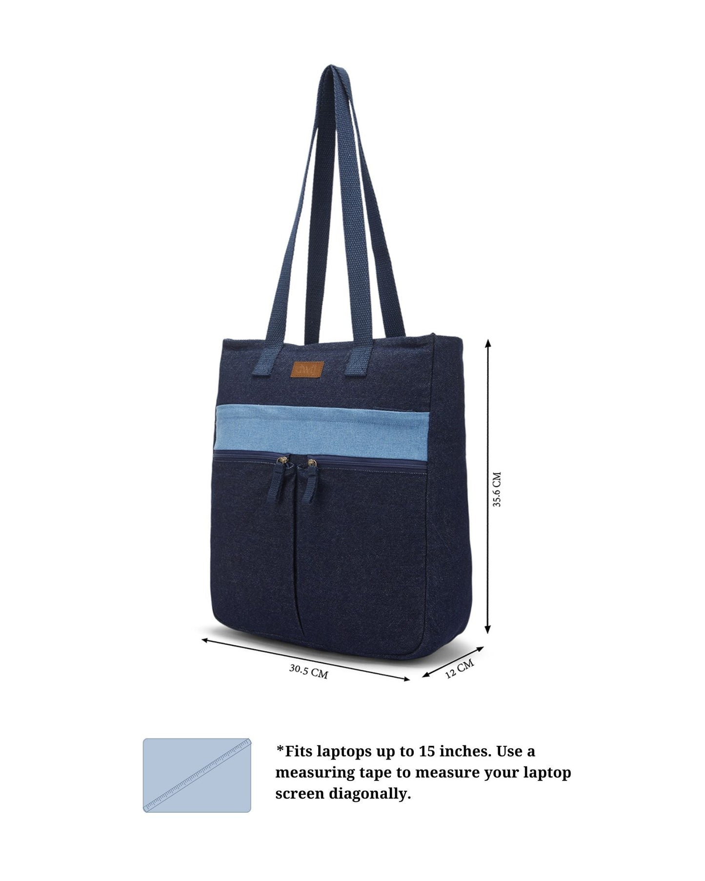 Upcycled Carryall Unisex Denim Convertible Tote Backpack - Dwij -