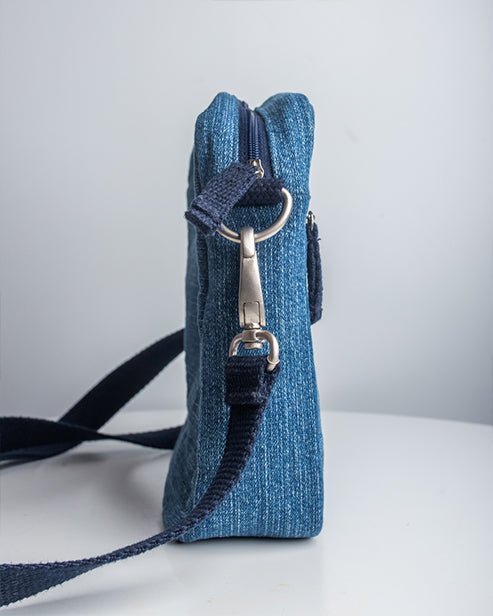 Upcycled Crossbody Unisex iPad sling Bag - Dwij