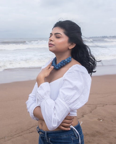 Upcycled Denim Jewellery Ameya - Dwij