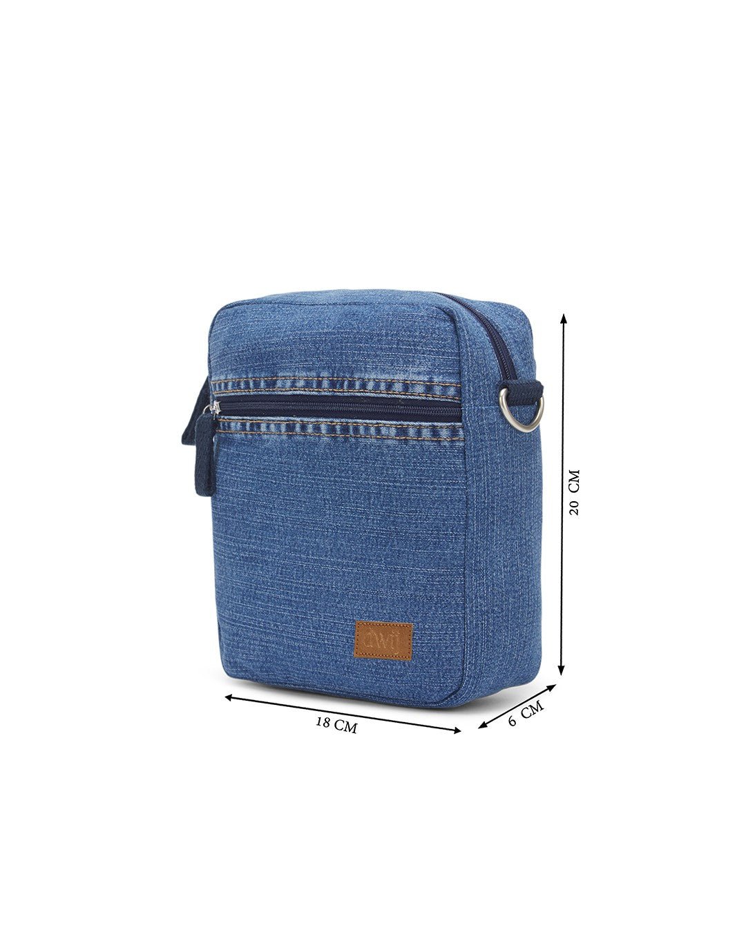 Upcycled Denim Unisex Breakfree Sling Bag - Dwij -