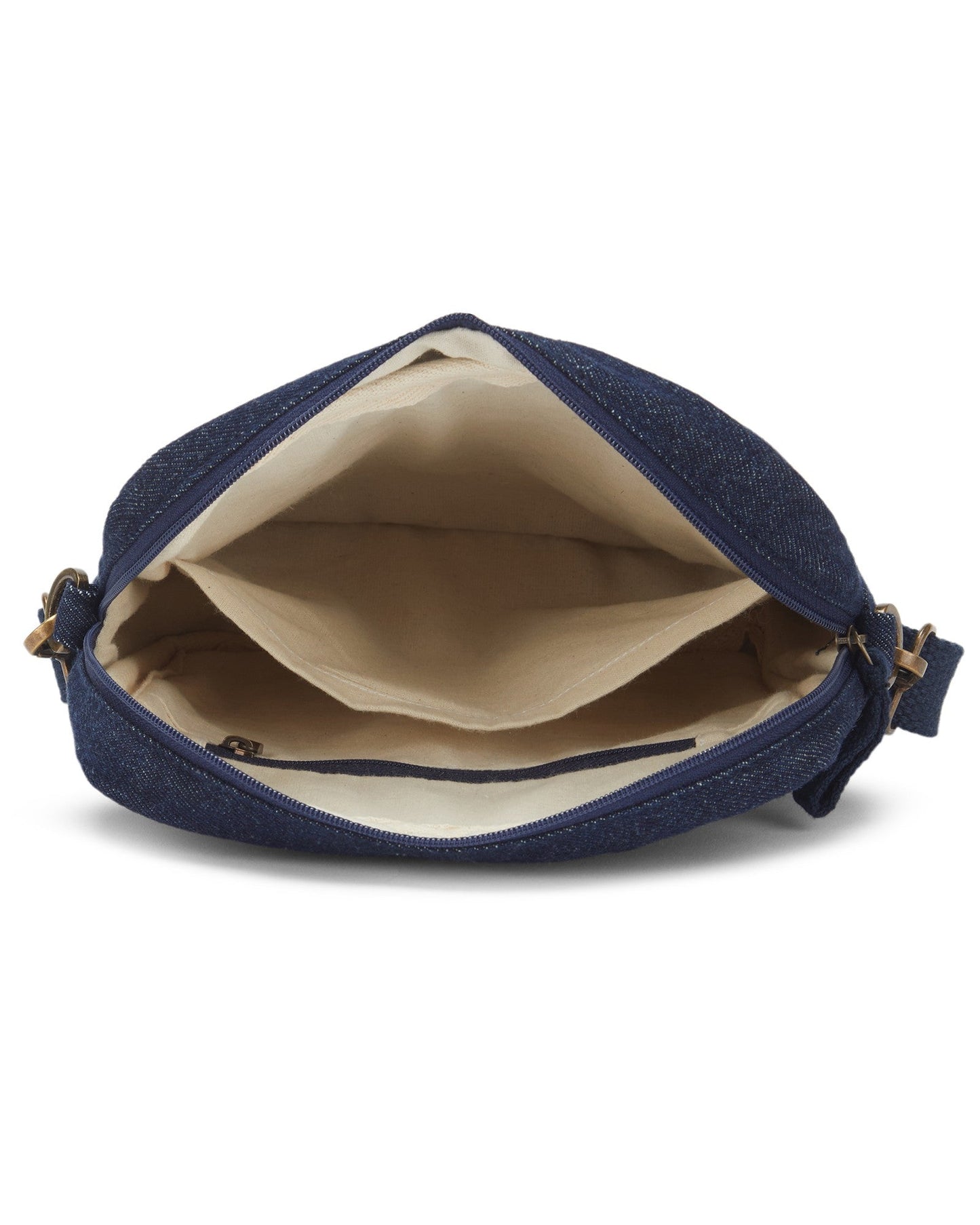 Upcycled Diagonal Striped Denim Breakfree Sling - Dwij -