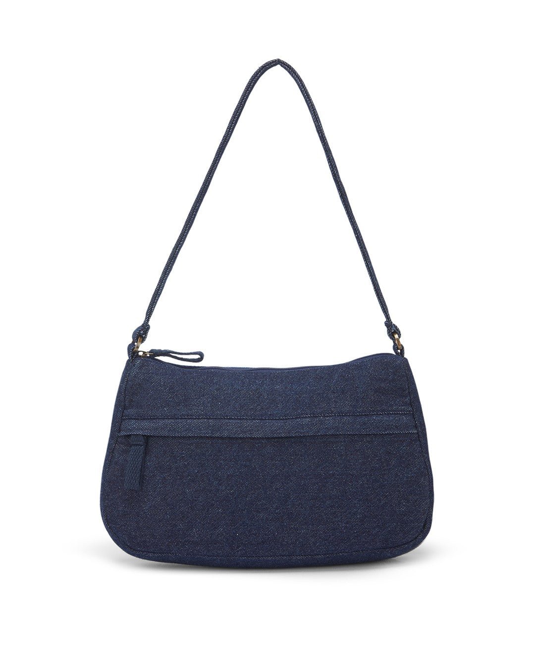 Upcycled Eco Friendly Denim Jeans Mosaic Baguette Bag - Dwij -