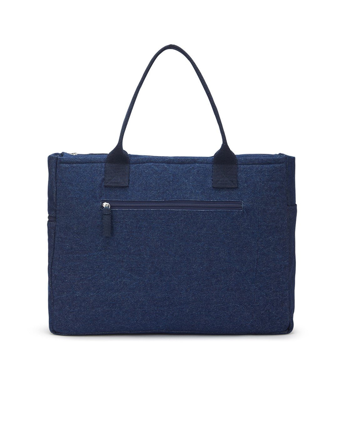 Upcycled Eco Friendly Denim Jeans Striped Laptop Tote - Dwij -