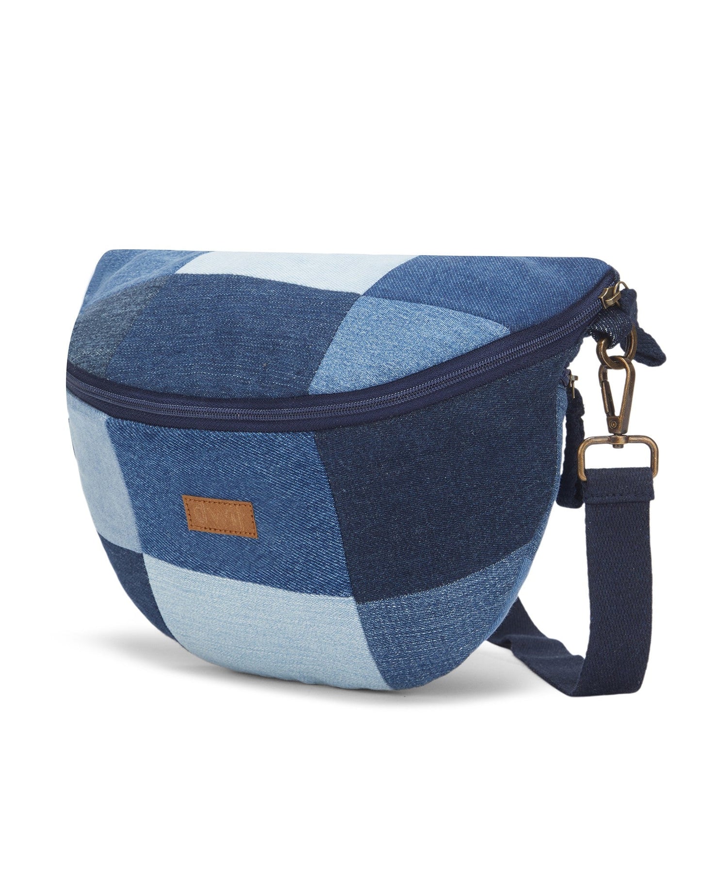 Upcycled Eco friendly Patched Fanny pack/Waist Pouch - Dwij -