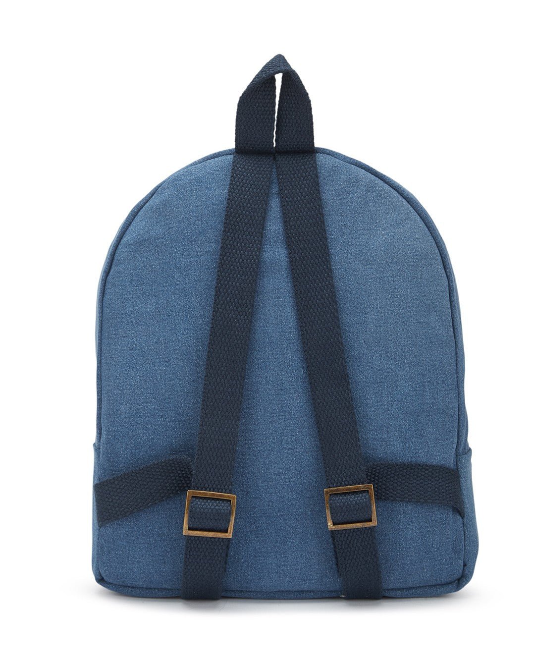 Upcycled Handcrafted Denim Jeans Mini Travel Backpack Bag - Dwij -