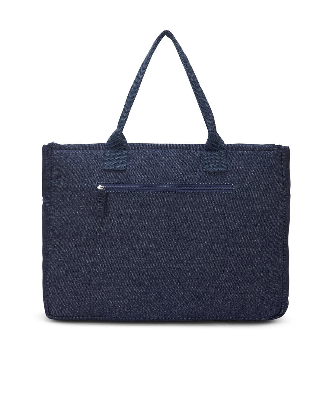 Upcycled Handcrafted Denim Jeans Ocean Laptop Tote - Dwij -