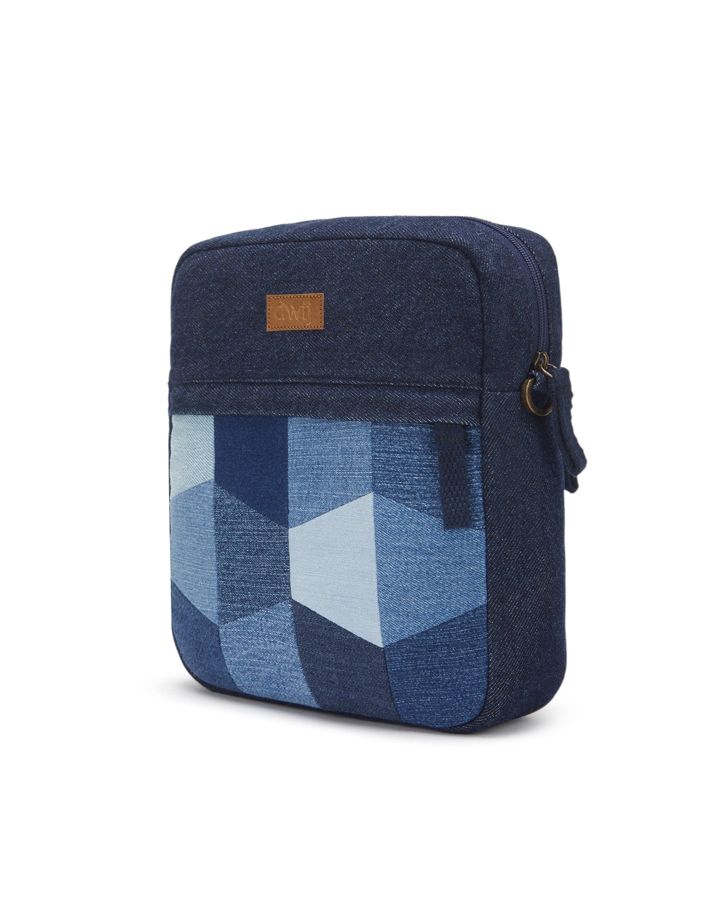 Upcycled Handcrafted Denim Jeans Patched Breakfree Sling - Dwij -