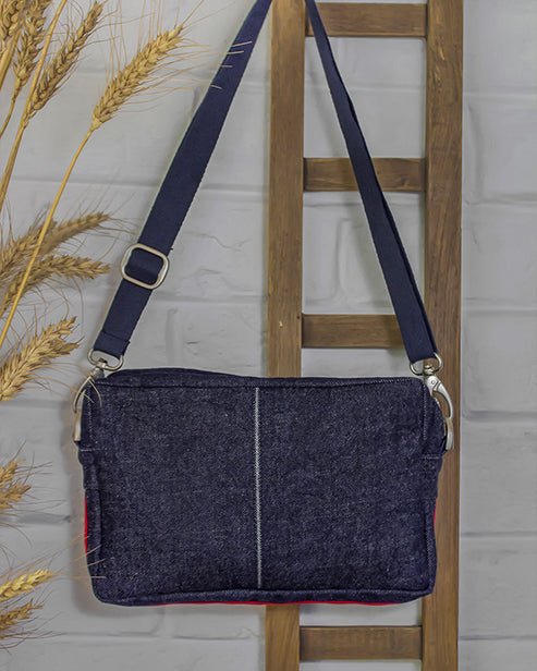 Upcycled Handcrafted Women's Crossbody Office Sling Bag - Dwij