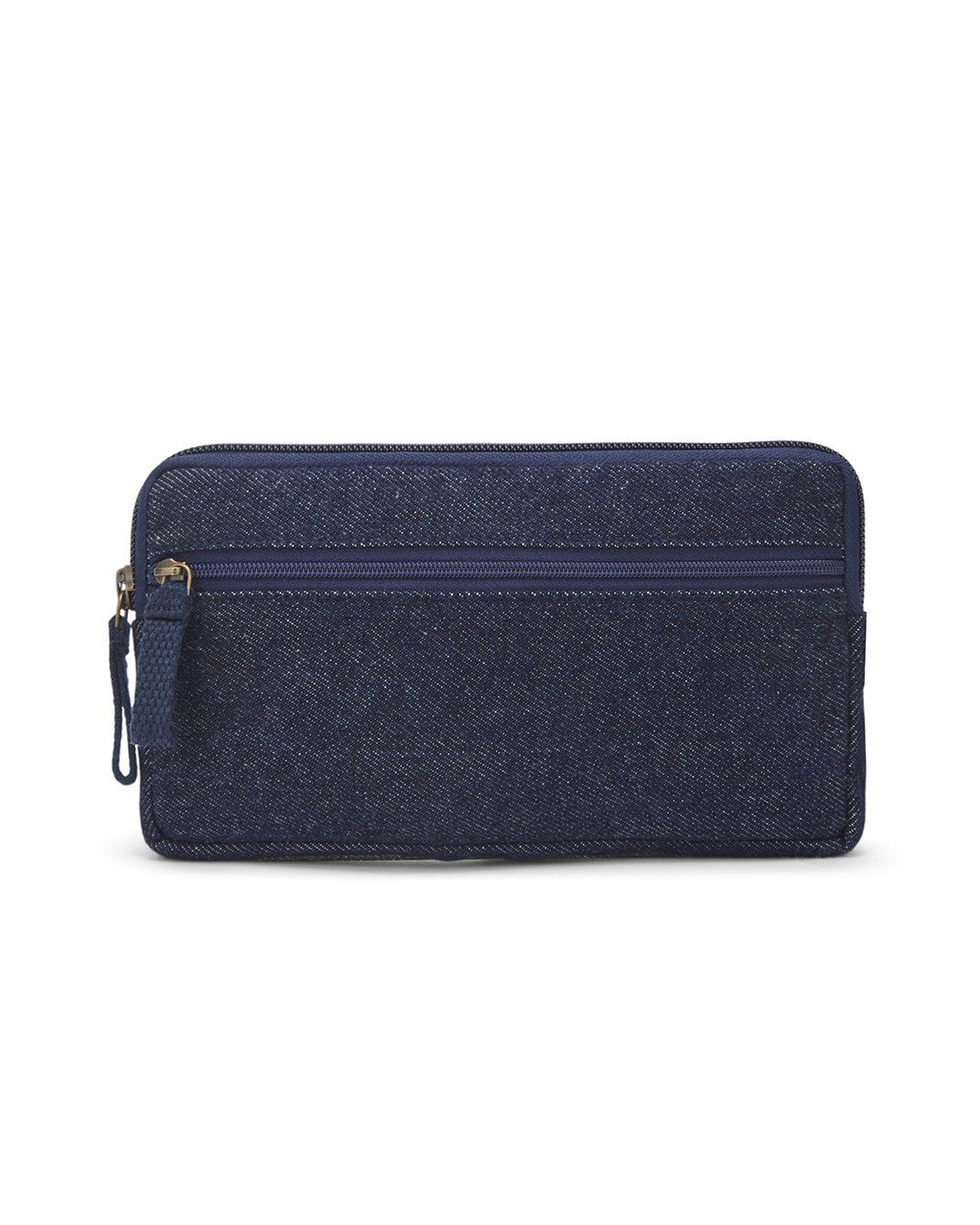 Upcycled Kantha Hand Embroidered Wallet With Coin Pouch - Dwij - KW1