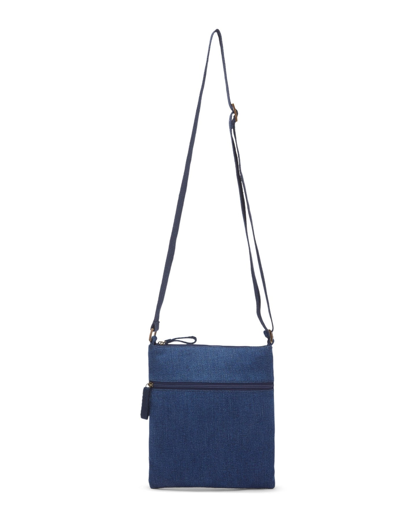 Upcycled Unisex Denim Brisk Crossbody Sling Bag - Dwij -