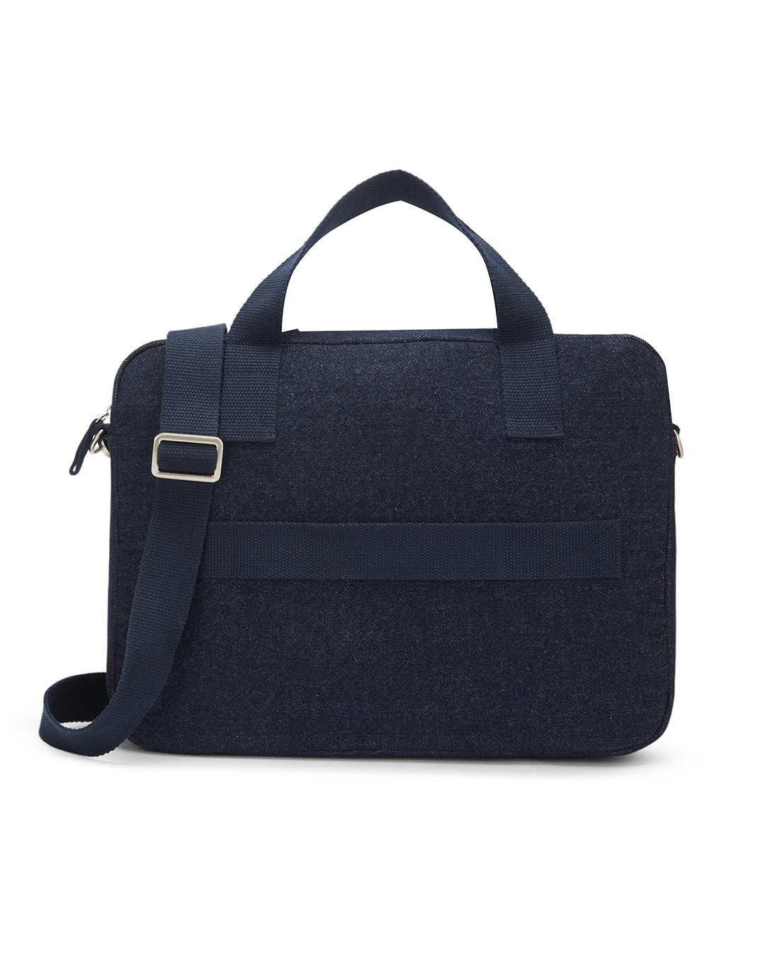 Upcycled Unisex Denim Sleek Laptop Messenger Bag - Dwij -
