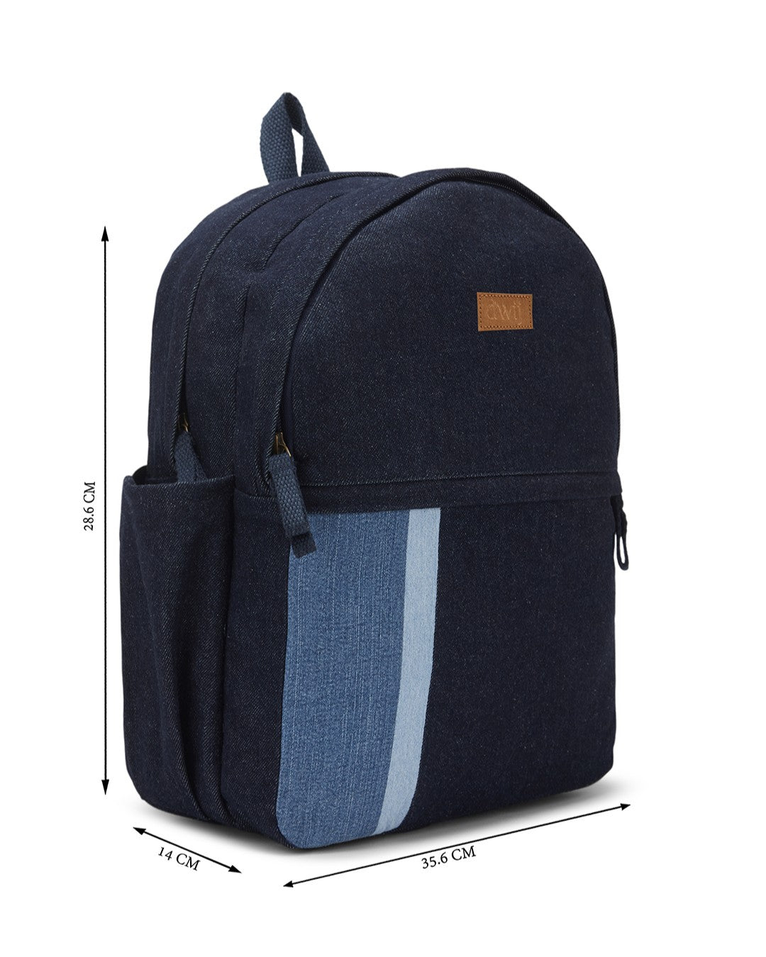 Upcycled Unisex Offbeat Denim Travel Backpack - Dwij -