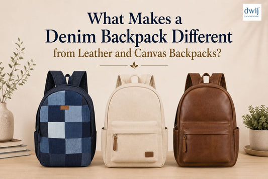 What Makes a Denim Backpack Different from Leather and Canvas Backpacks?