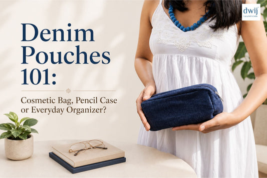 Denim Pouches 101: Cosmetic Bag, Pencil Case or Everyday Organizer?