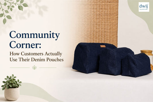 Community Corner: How Customers Actually Use Their Denim Pouches