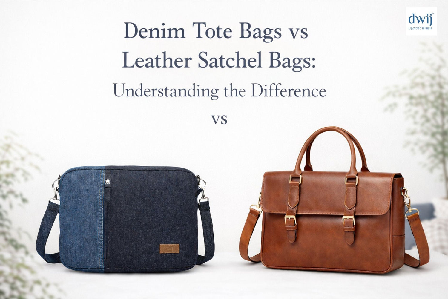 Denim Tote Bags vs Leather Satchel Bags: Understanding the Difference