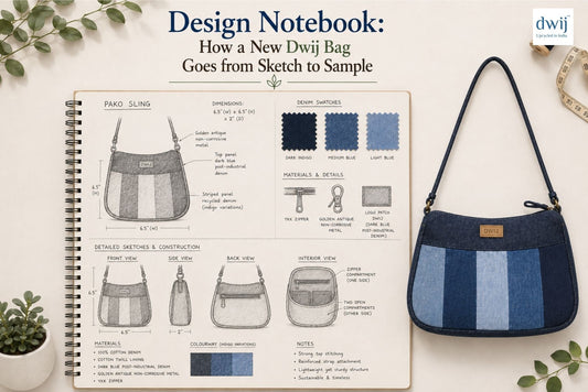 Design Notebook: How a New Dwij Bag Goes from Sketch to Sample