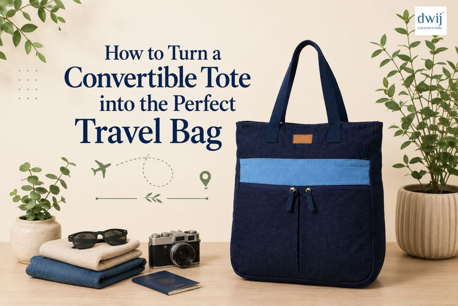 How to Turn a Convertible Tote into the Perfect Travel Bag