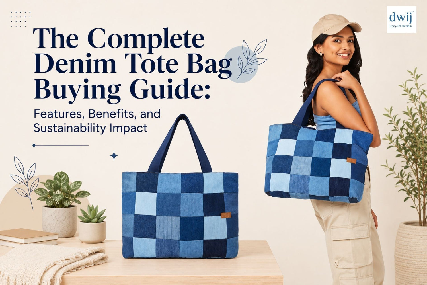 The Complete Denim Tote Bag Buying Guide: Features, Benefits, and Sustainability Impact