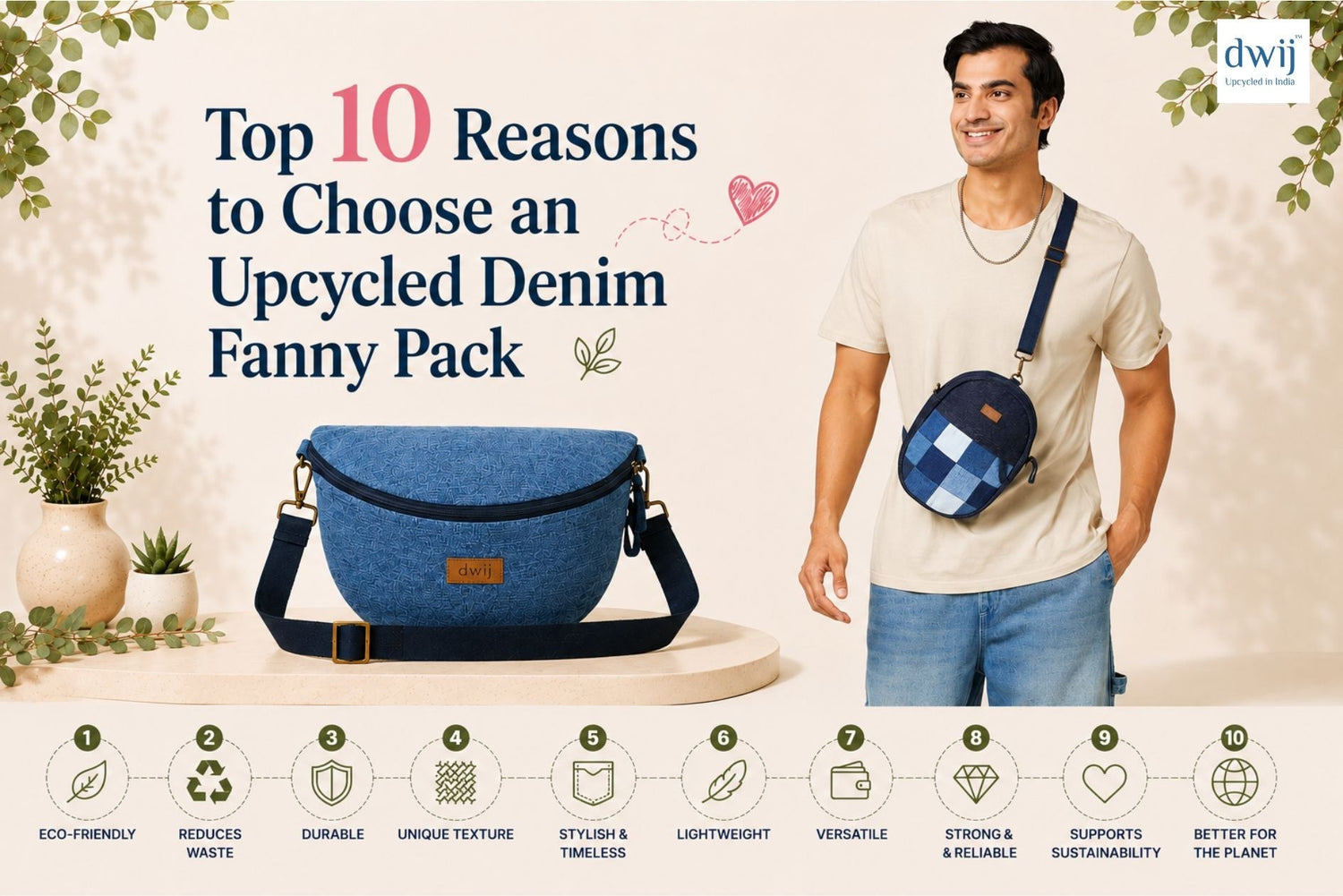 Top 10 Reasons to Choose an Upcycled Denim Fanny Pack