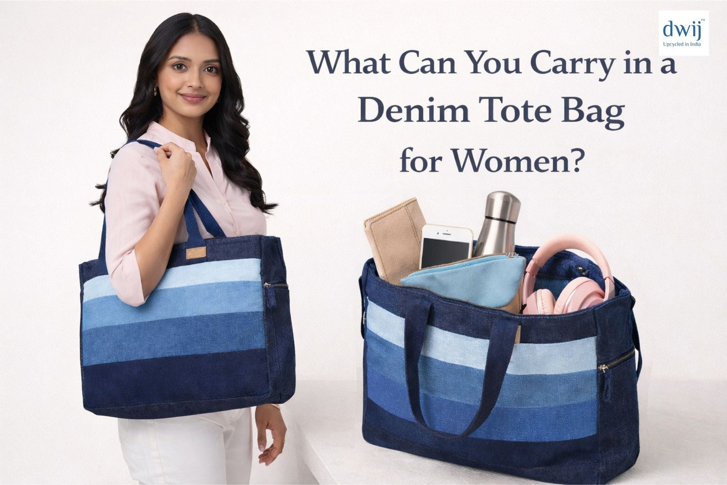 What Can You Carry in a Denim Tote Bag for Women?