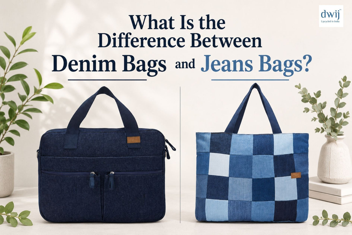 What Is the Difference Between Denim Bags and Jeans Bags?