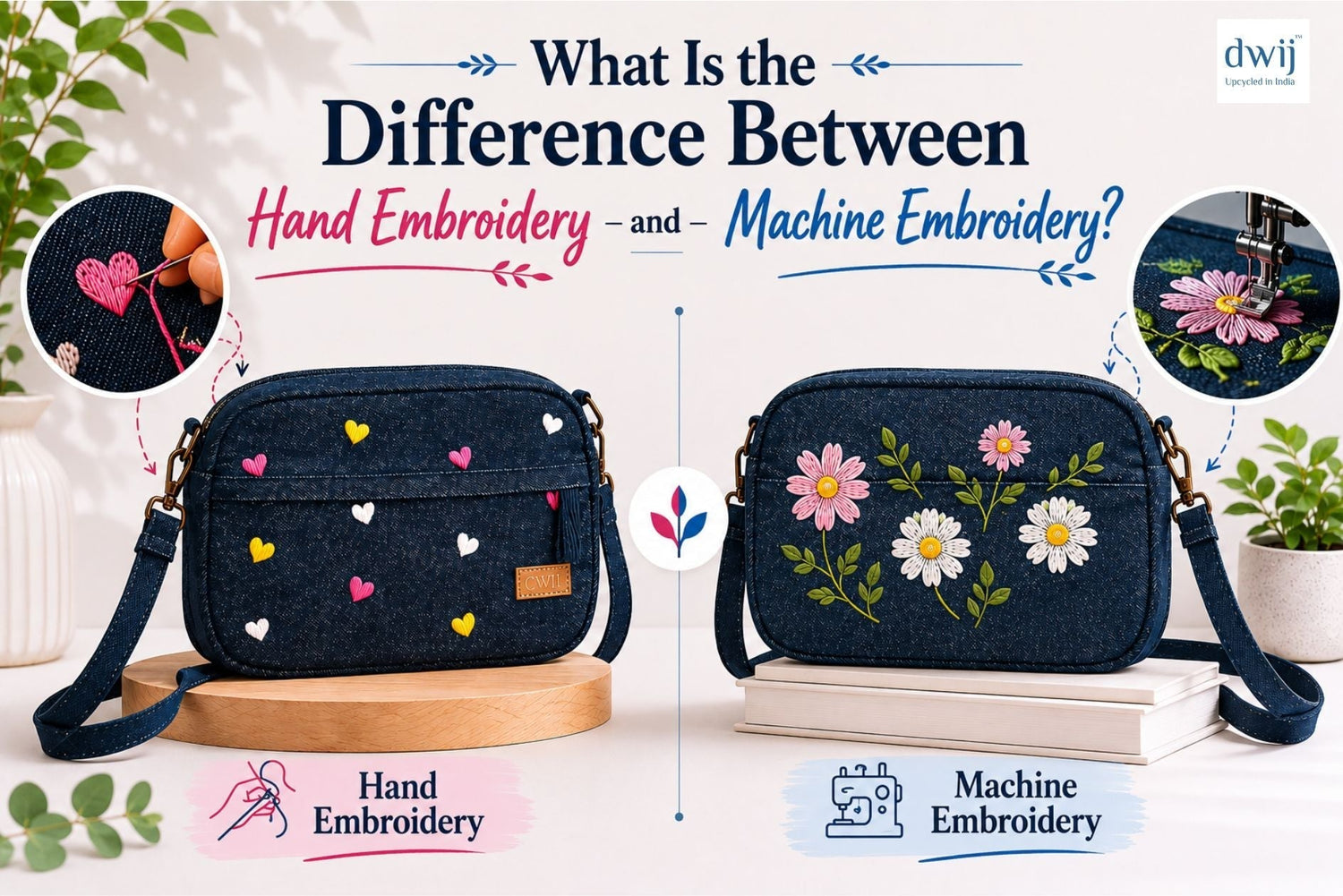 What Is the Difference Between Hand Embroidery and Machine Embroidery?