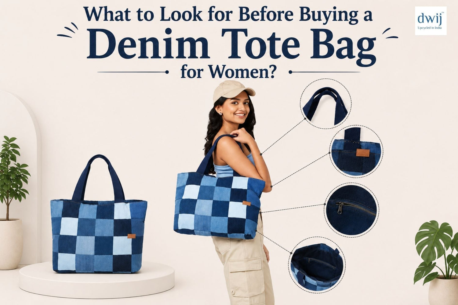 What to Look for Before Buying a Denim Tote Bag for Women?