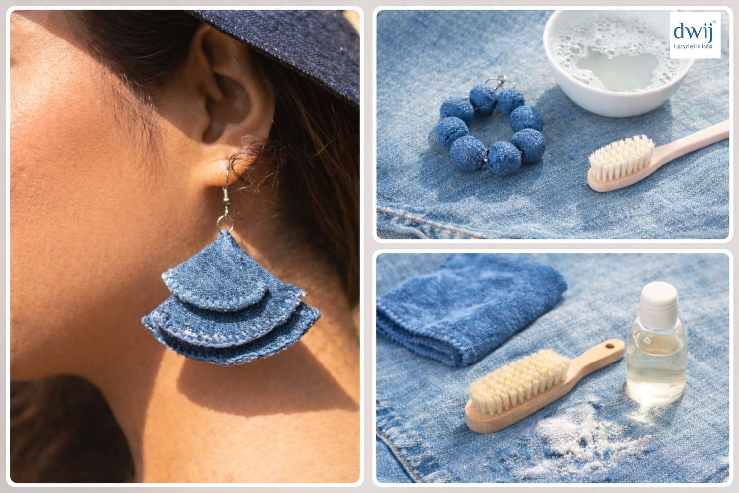 Care Guide: How to Clean & Maintain Your Denim Earrings - Dwij