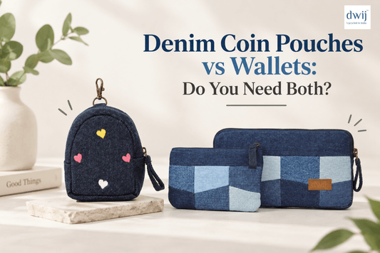 Denim Coin Pouches vs Wallets: Do You Need Both? - Dwij