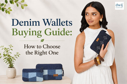 Denim Wallets for Women: How to Choose a Practical Upcycled Wallet - Dwij