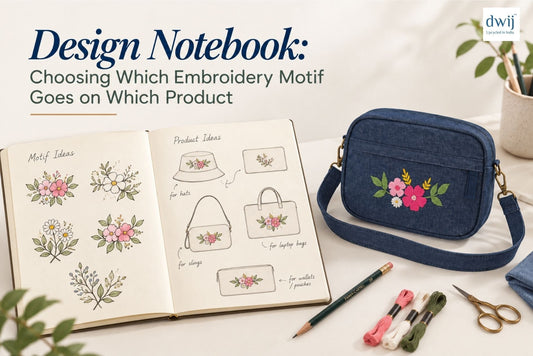 Design Notebook: Choosing Which Embroidery Motif Goes on Which Product - Dwij