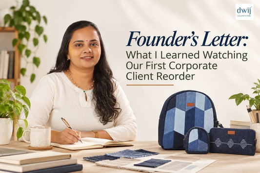 Founder's Letter: What I Learned Watching Our First Corporate Client Reorder - Dwij