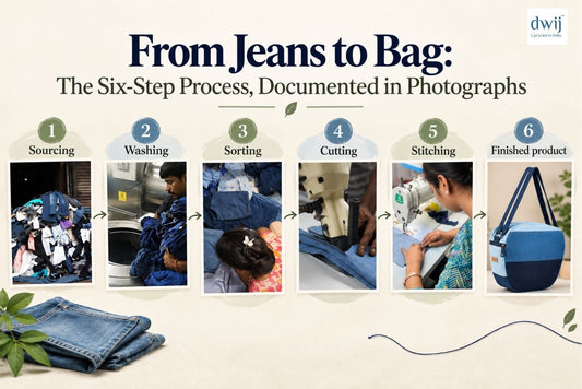 From Jeans to Bag: The Six-Step Process, Documented in Photographs - Dwij