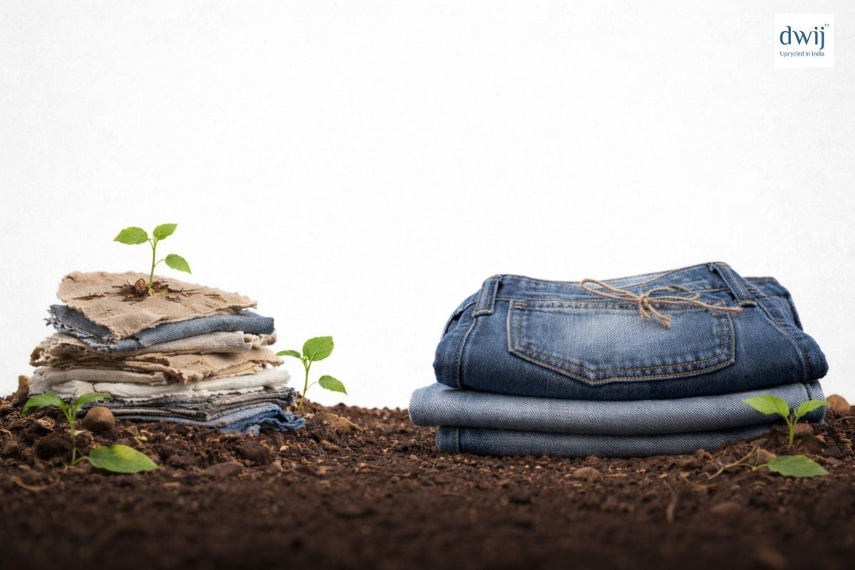 How Long Does Fabric Take to Decompose? Dwij Upcycled Denim Explained - Dwij