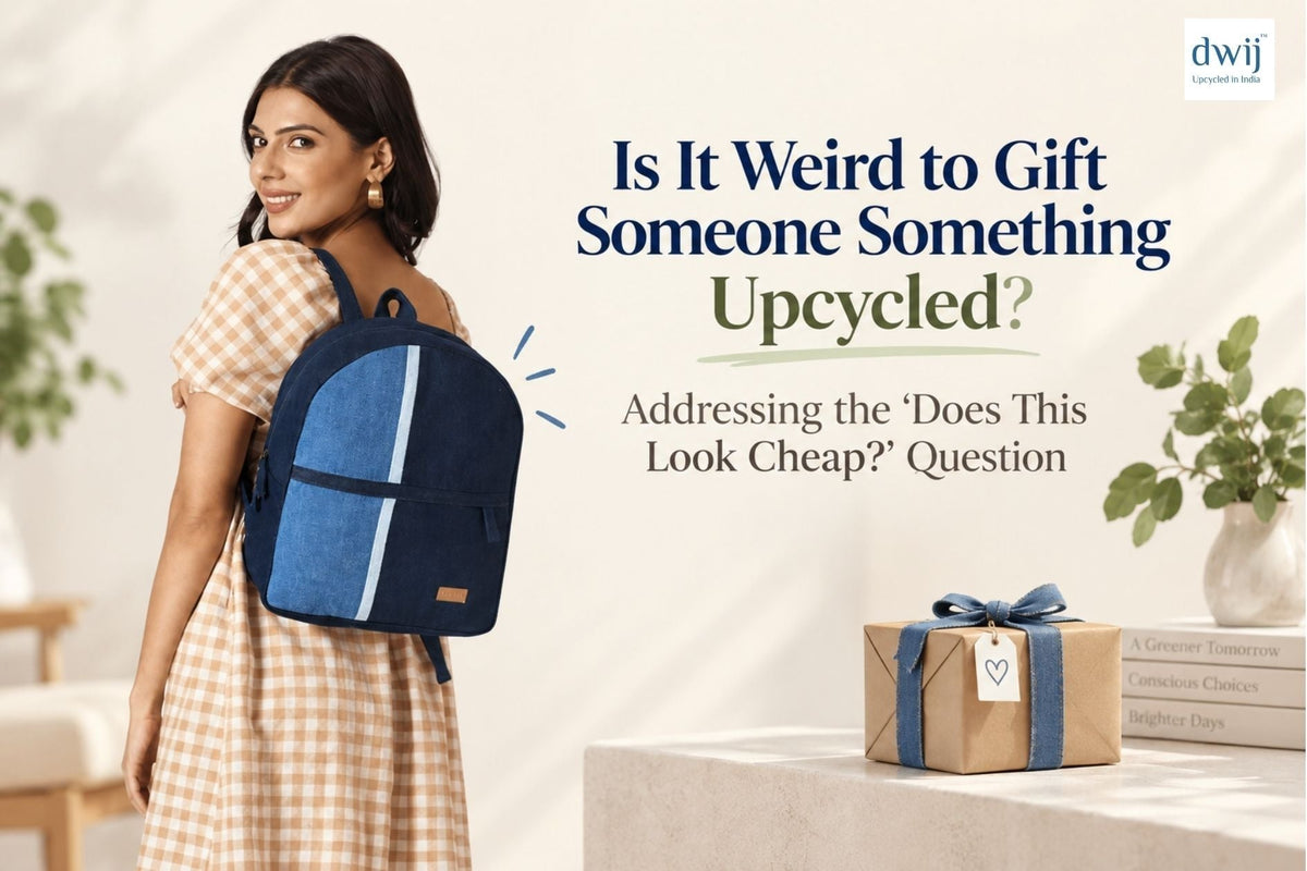 Is It Weird to Gift Someone Something Upcycled? Addressing the 'Does This Look Cheap?' Question - Dwij
