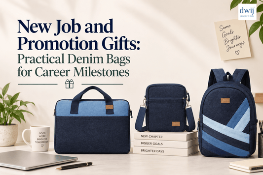 New Job and Promotion Gifts: Practical Denim Bags for Career Milestones - Dwij