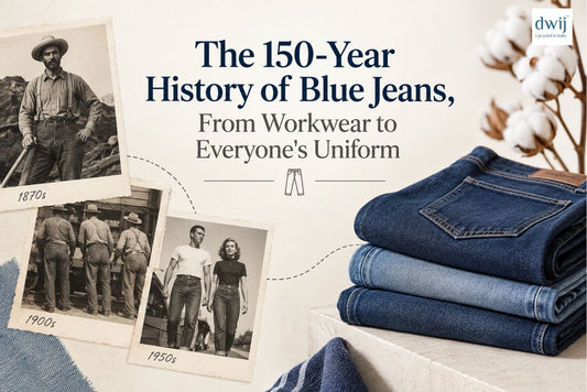 The 150-Year History of Blue Jeans, From Workwear to Everyone's Uniform - Dwij