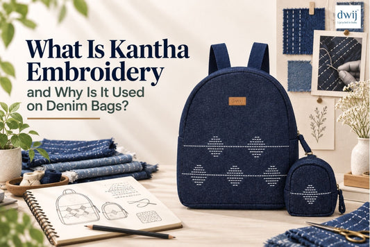 What Is Kantha Embroidery and Why Is It Used on Denim Bags? - Dwij