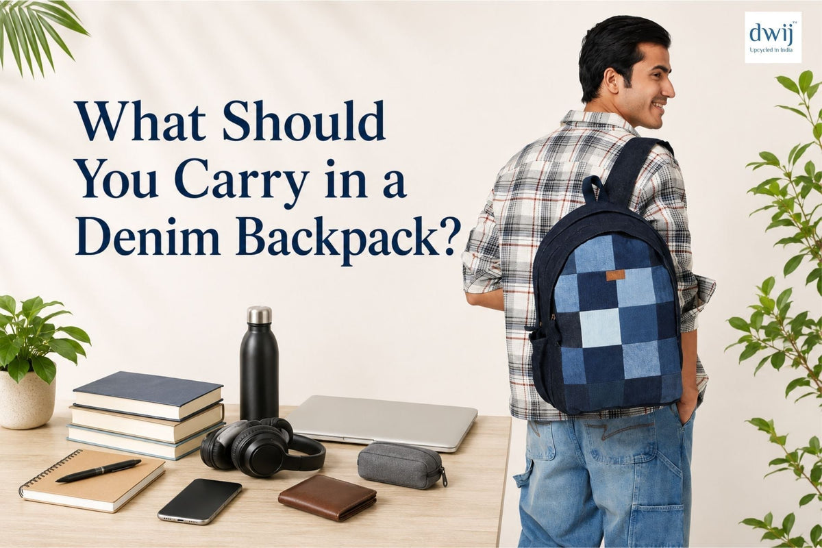 What Should You Carry in a Denim Backpack? - Dwij