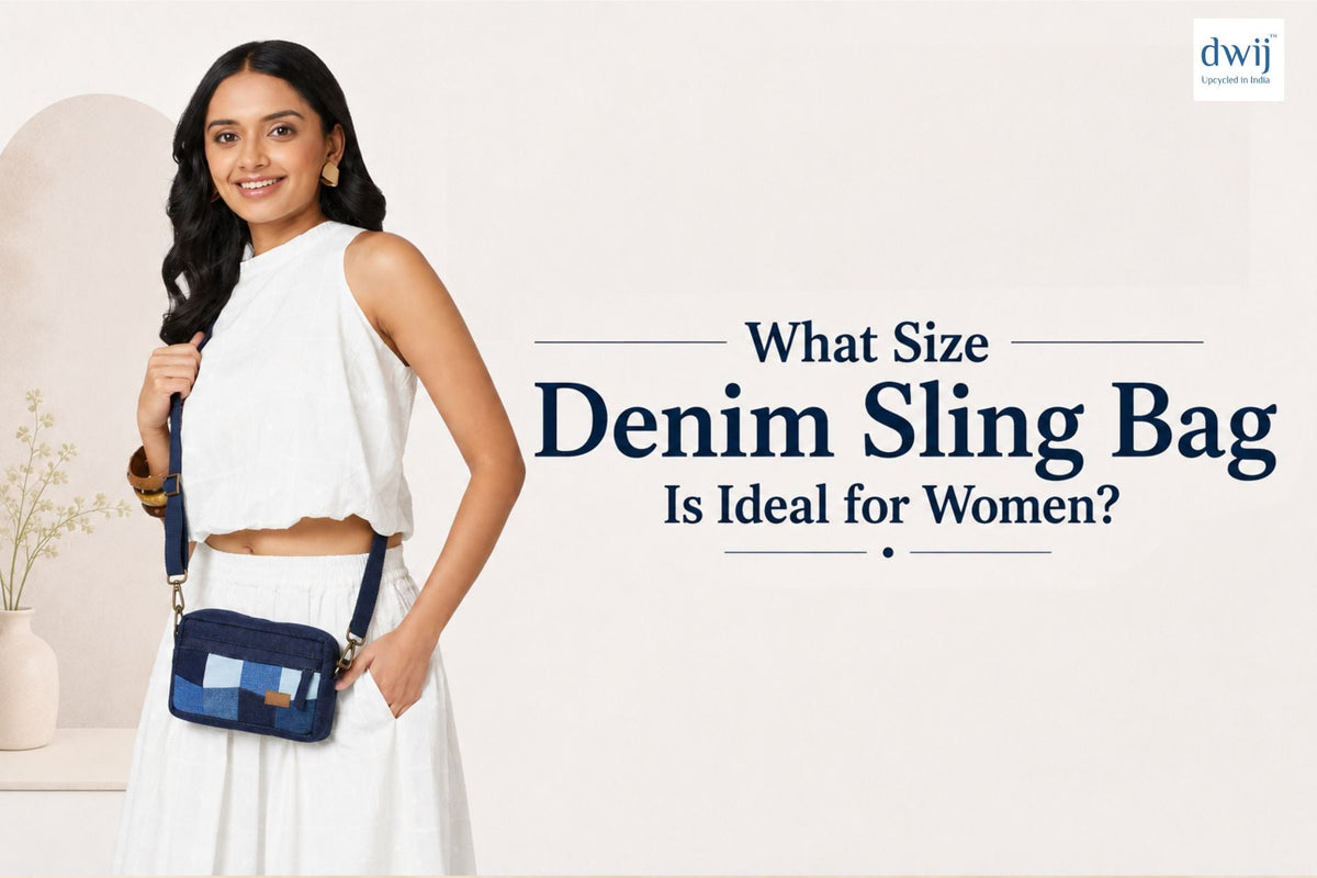 What Size Denim Sling Bag Is Ideal for Women? - Dwij