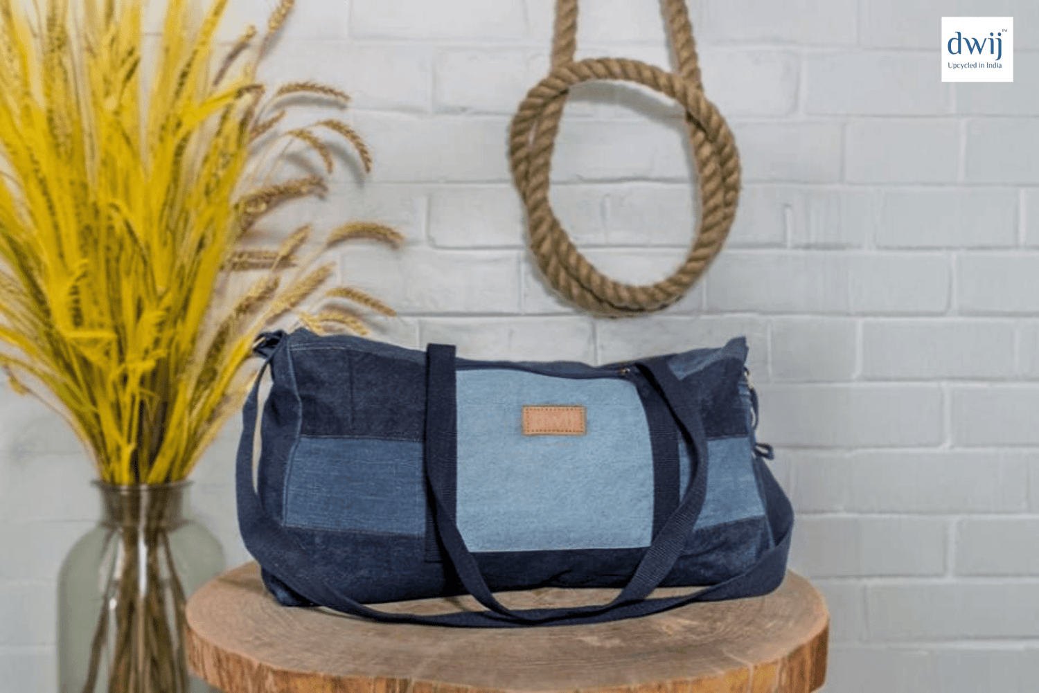 Why Duffle Bags Made from Upcycled Denim Are the Best Gym Bags for Men - Dwij